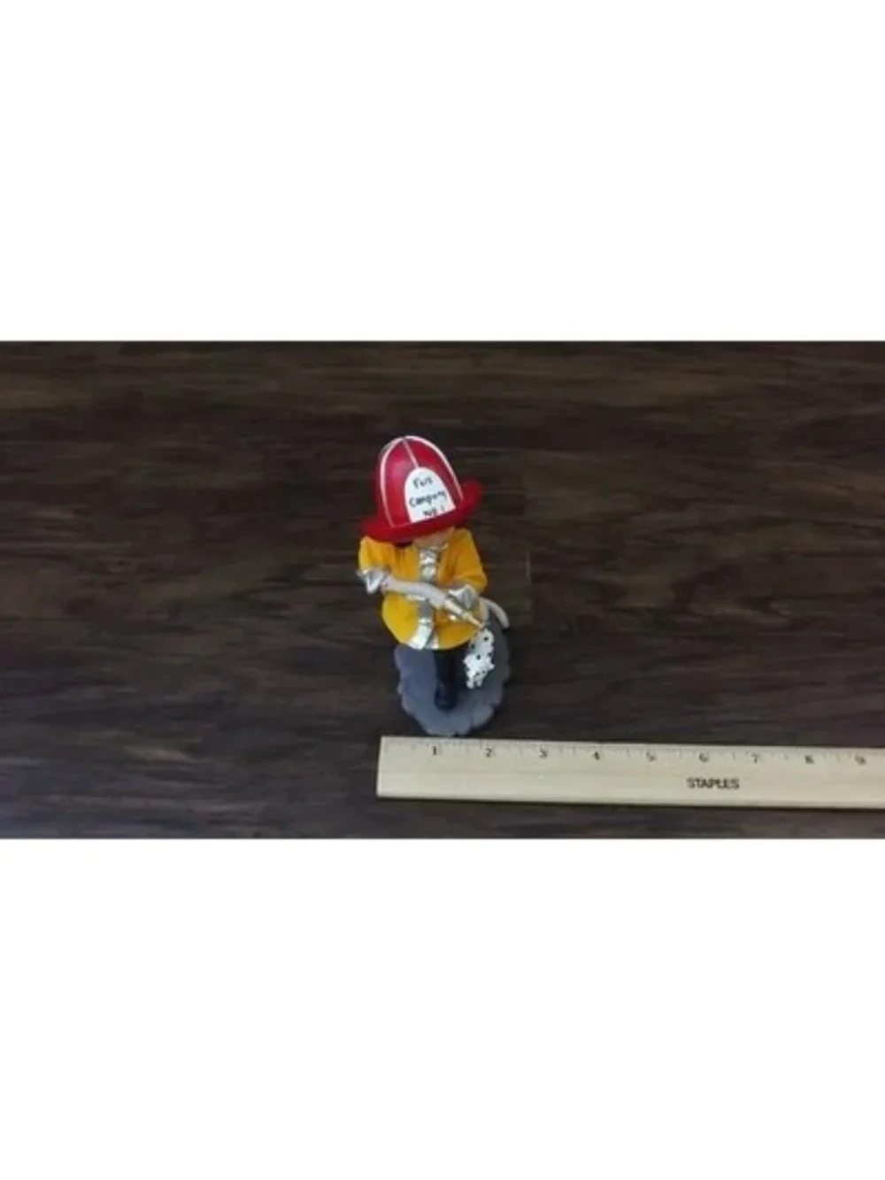 Vintage Madame Alexander Firefighter Girl Figurine Resin 2000 Dog Dalamation Y2K